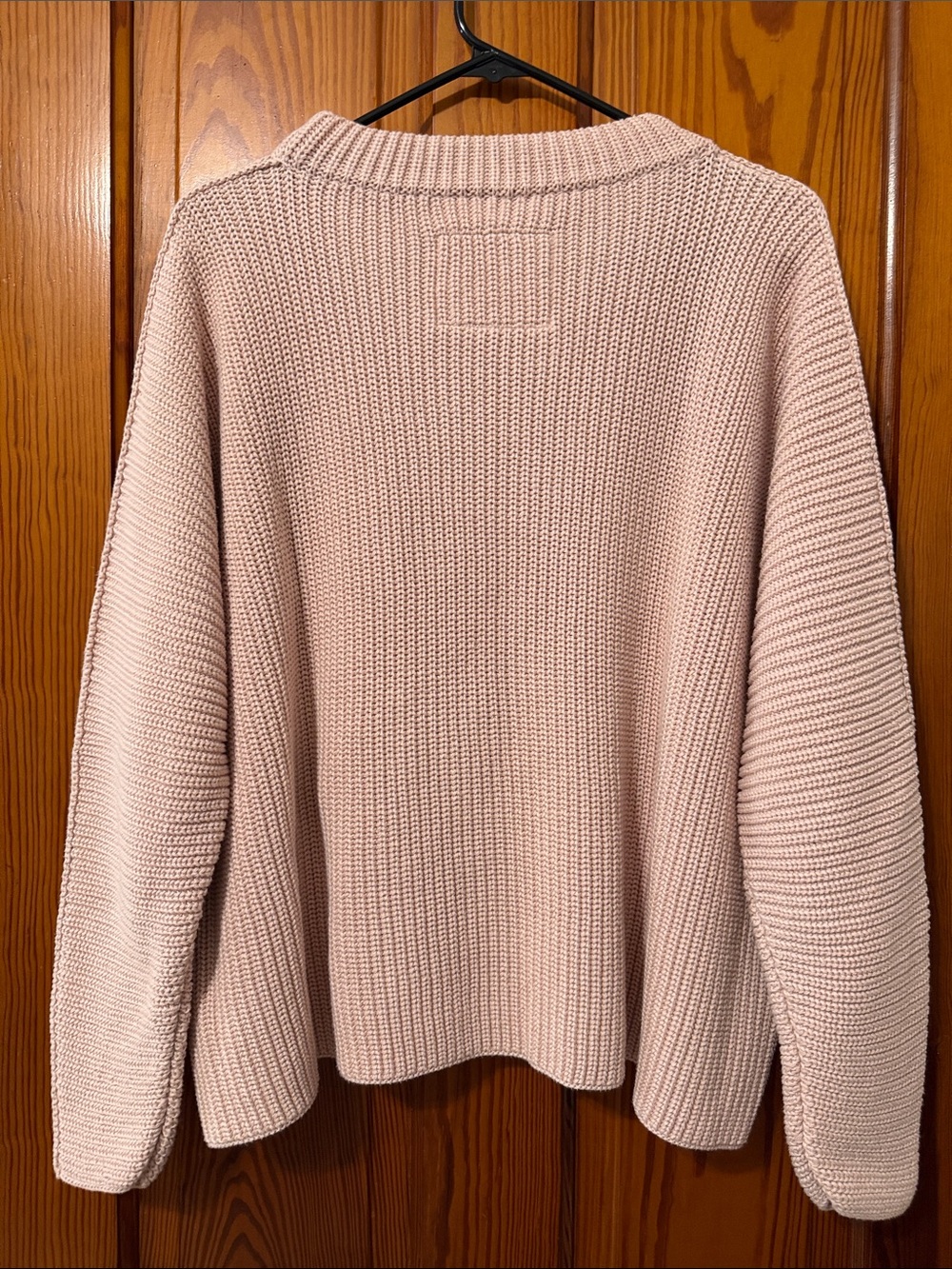 Frank & Eileen Montecito Sweater Classic Pullover - Blush Pink Neutral Cotton - Picture 5 of 13